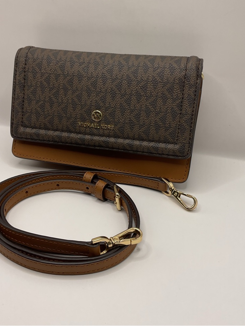 Michael Kors Jet Set Small Crossbody Bag Brown, Light Brown & Dark Brown - Picture 2 of 12